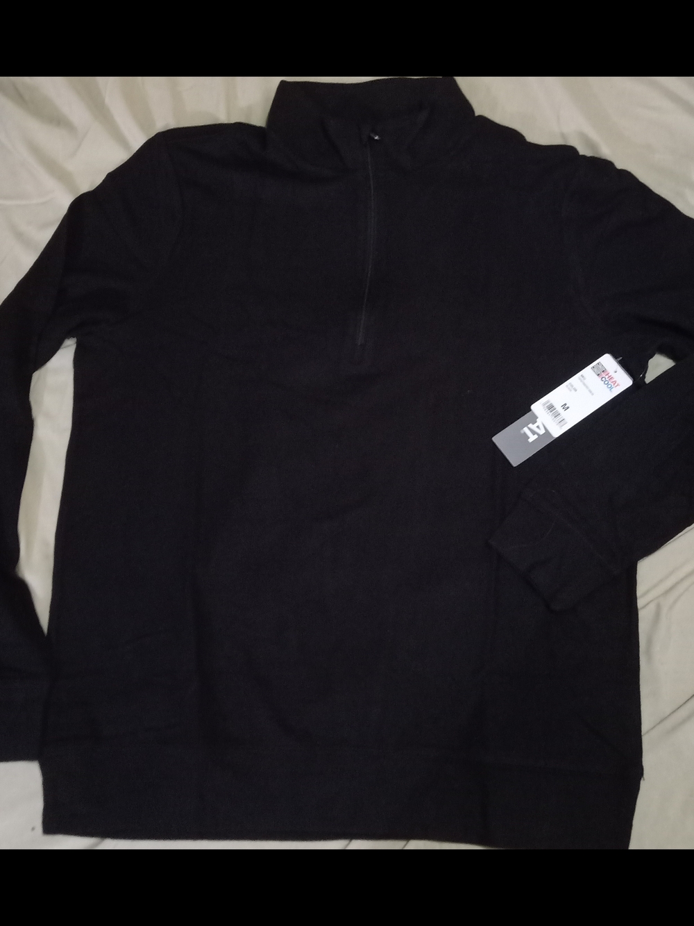 32 Degrees Men's Black Half-Zip Sweater